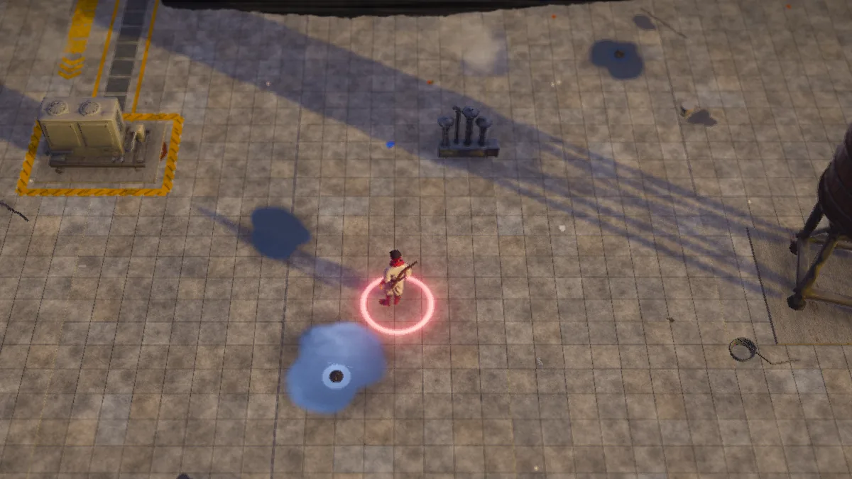 Neon Rooftop, close in, mid-round